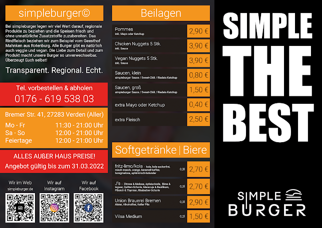 simpleburger Verden - Tienen