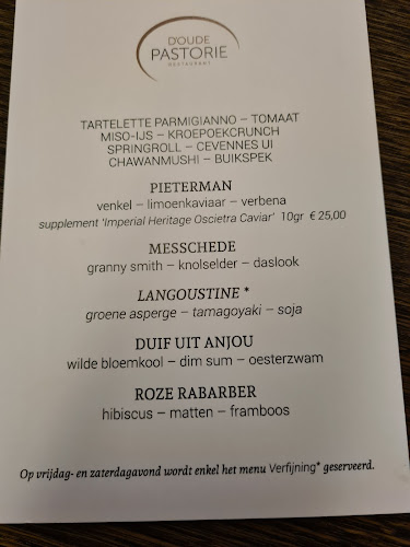 D'Oude Pastorie - Horeca