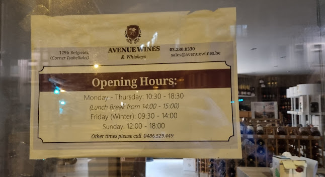 Avenue Wines & Whiskeys - Horeca