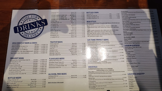 Delaney's Irish Pub Phone number