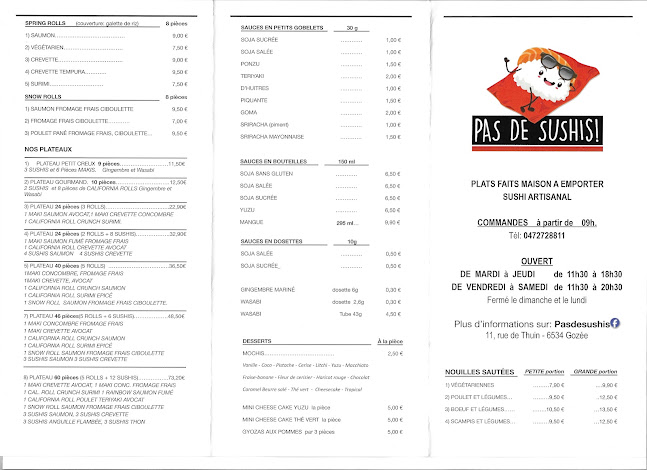 Pas de Sushis !