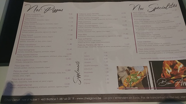 Pizzeria Chez Giova - Horeca