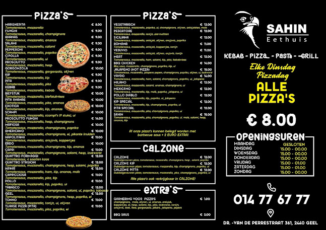 Sahin Eethuis Open Times