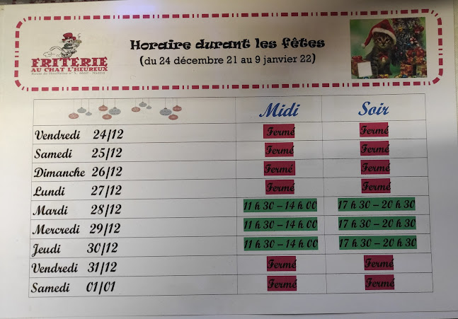 Reviews of Friterie "Au Chat l'Heureux" in Houffalize - Horeca