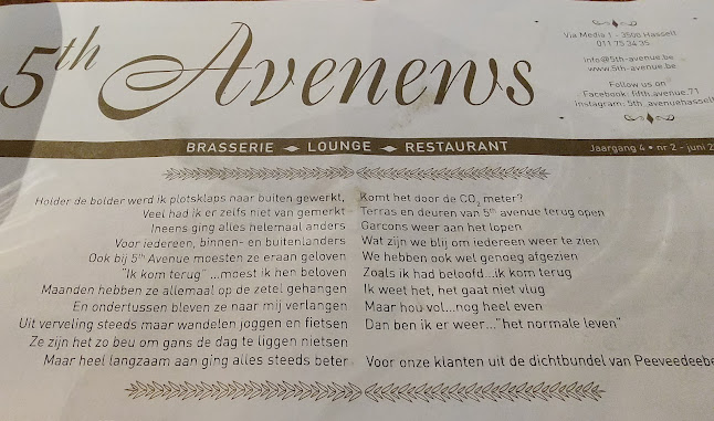Opinii despre 5th Avenue în Hasselt - Horeca