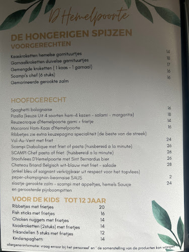 Reviews of Brasserie D´Hemelpoorte Rekkem Menen in Menen - Horeca