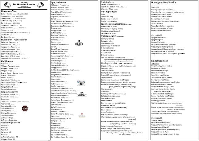 Opinii despre De Gouden Leeuw în Sint-Lievens-Houtem - Horeca
