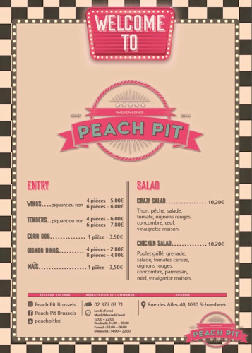 Peach Pit Burger Brussels