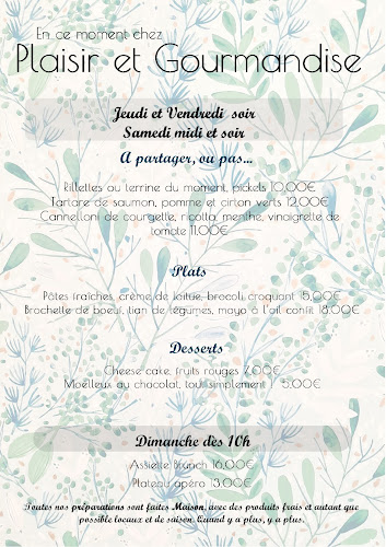 Comments and reviews of Plaisir et Gourmandise