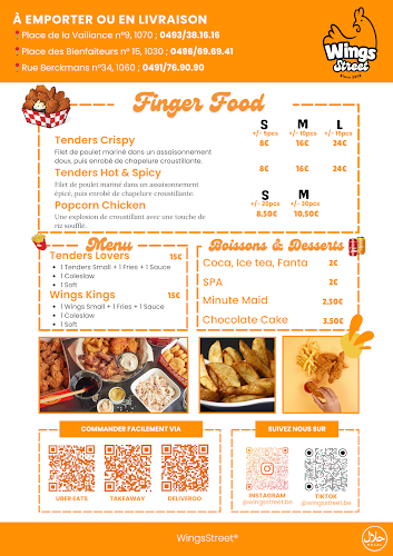 WingsStreet Anderlecht | Chicken Wings Phone number