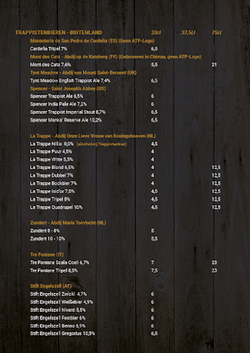 Opinii despre De Kloostergang door Trappist Tribute în Aarschot - Horeca