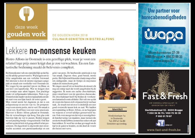 Brasserie Alfons - Horeca