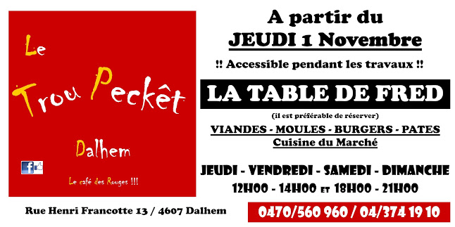 Le Trou Peket Open Times