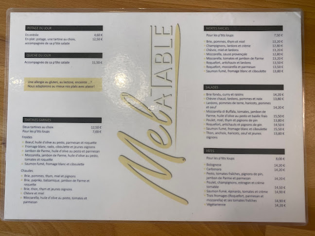 Opinii despre MelATable în Namur - Horeca