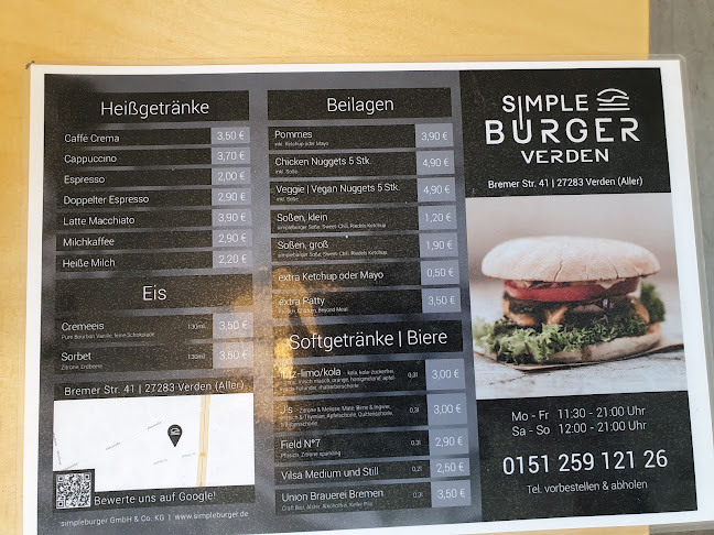 Opinii despre simpleburger Verden în Tienen - Horeca