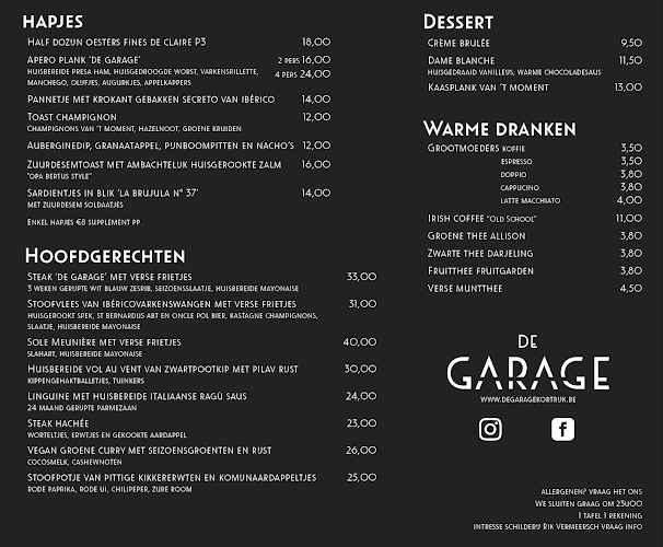 Opinii despre De Garage Kortrijk în Kortrijk - Horeca
