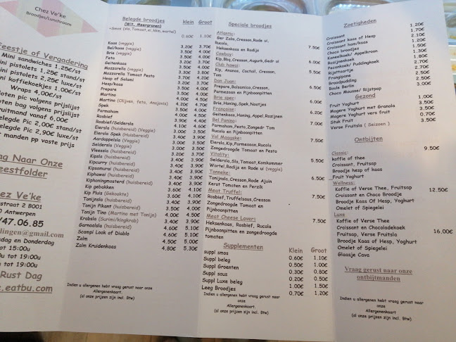 Reviews of Chez Ve'ke in Antwerpen - Horeca