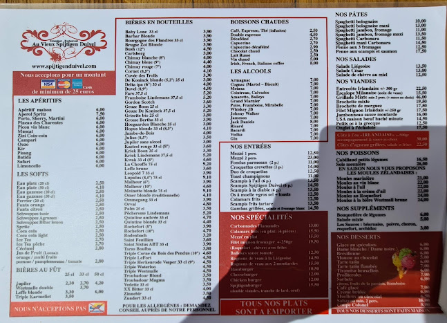 Au Vieux Spijtigen Duivel - Horeca