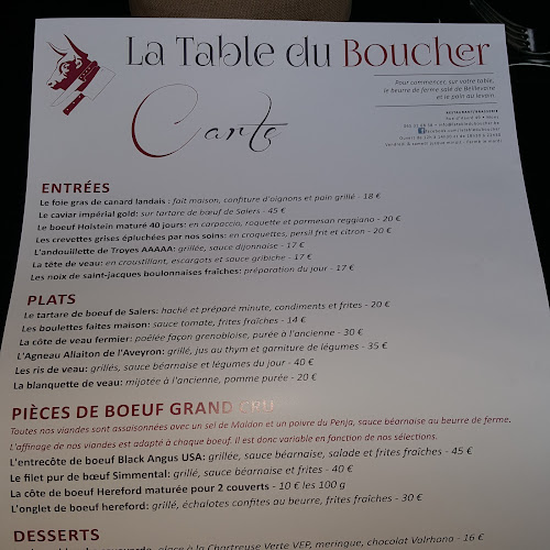 Comentarii opinii despre La Table du Boucher