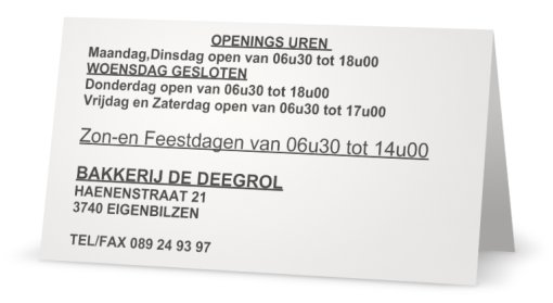 Bakkerij De Deegrol - Bilzen-Hoeselt